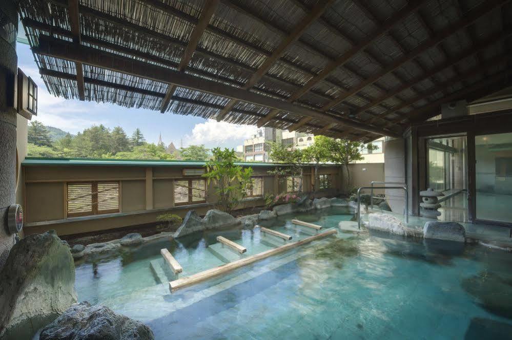 Fujisan Onsen Bessho Sasa Hotel Fujiyoshida Exterior foto